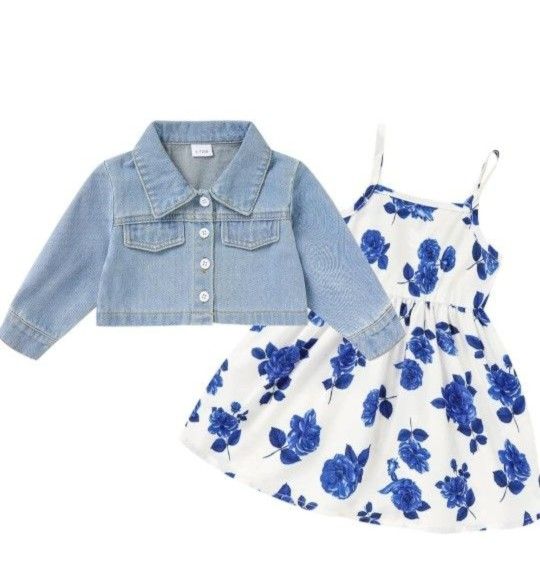 Jean Jacket And Dress Set Size 24 Months