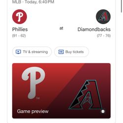 Arizona Diamondbacks Parking Phillies 9-19-25