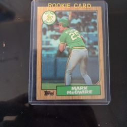 1987 Topps Mark McGwire Rookie card