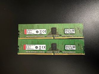 Kingston 16GB Kit (2x8GB) DDR4-2400 MHz ECC Registered Server RAM