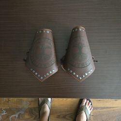 Leather Bracers/cuffs