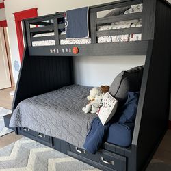 Pottery Barn Twin Over Full Bunk