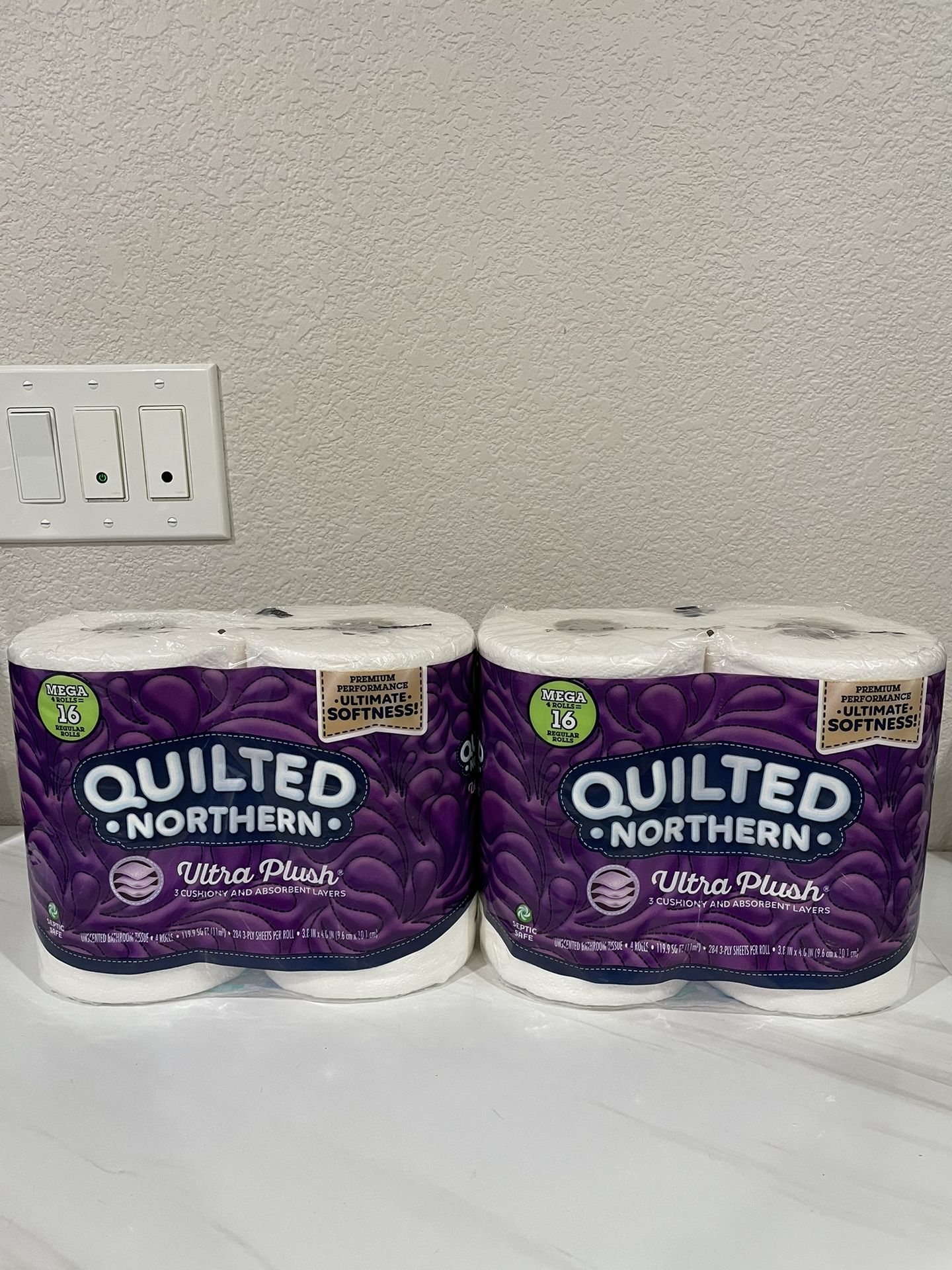 Quilted Northern Bathroom Tissue, Unscented, Mega Rolls, 3-Ply 4 ea, Shop