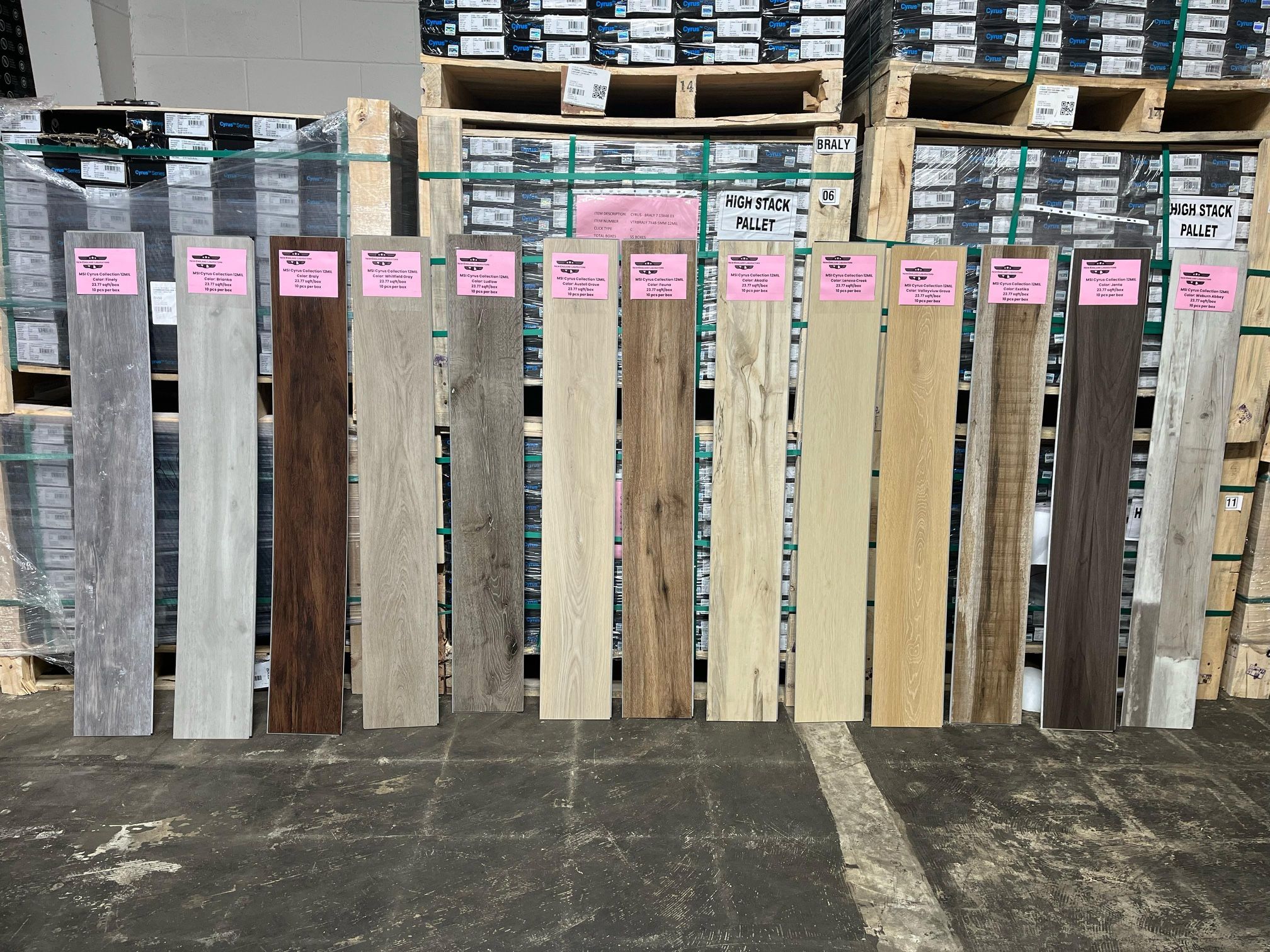 New shipment of vinyl flooring at crazy prices!! 🔥🔥 - MSI Cyrus Collection 12MIL - 23.77 sqft per box (10 pcs) - Different colors in stock 🤯 🔴P