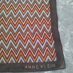 Anne Klein small scarf brown multi color 21 inches x 21 inches