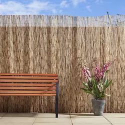 4 ft. H x 8 ft. L Each Panel. Tan Bamboo Reed Fencing Panel Decorative Screen Fence for Backyard, Garden, Fencing, Divider, Shed cover, etc.