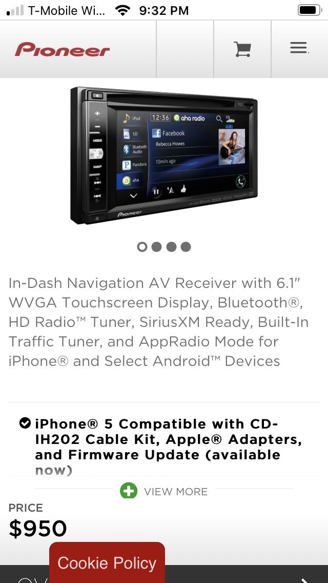 Baller Ass Pioneer AVICX950BH double din NAVI for Sale in Torrance, CA