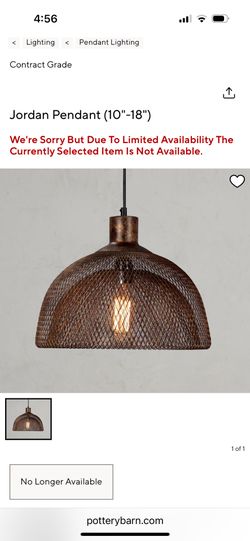 Pottery Barn pendant light