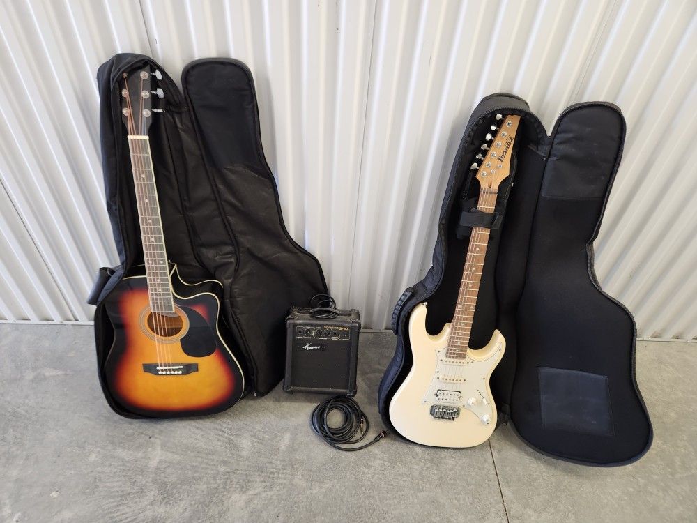 Electric Guitar Set and Amp