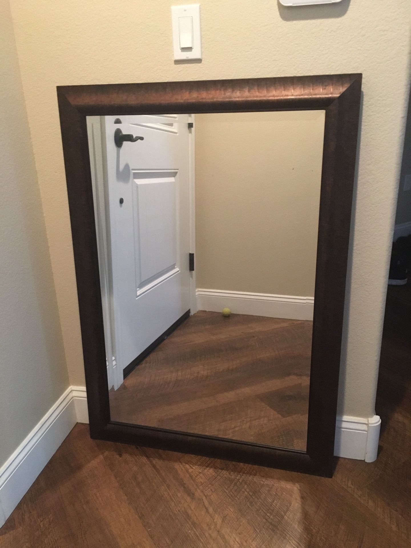 Wood Trim Wall Mirror