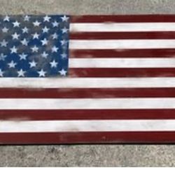Wooden American Flag Decor
