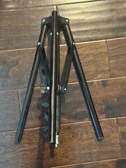 Reverse folding photography tripod light stand