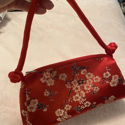 Japanese Cherry Blossom Purse Handbag 