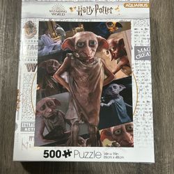 Harry Potter Dobby 500 Piece Jigsaw Puzzle 14”x19” NEW