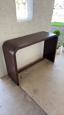 Walnut TV Stand Console Table.
