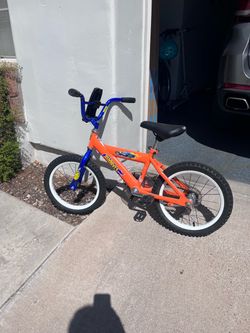 Hot Wheels Kids BMX Bike Orange and Blue