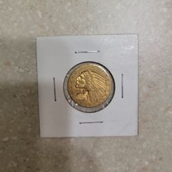 1913 Indian Head $5 Gold Coin 