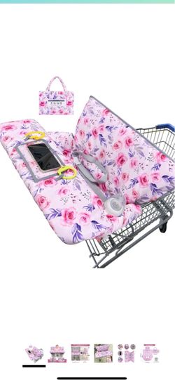 Baby Shopping Cart Cover Floral Pink