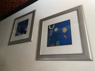 Stable Orb I & II framed art 38.5 x38.5