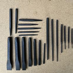 21 Piece Punch, Drift, Cold Chisel Set