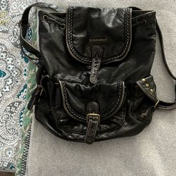 Leather Backpack Purse