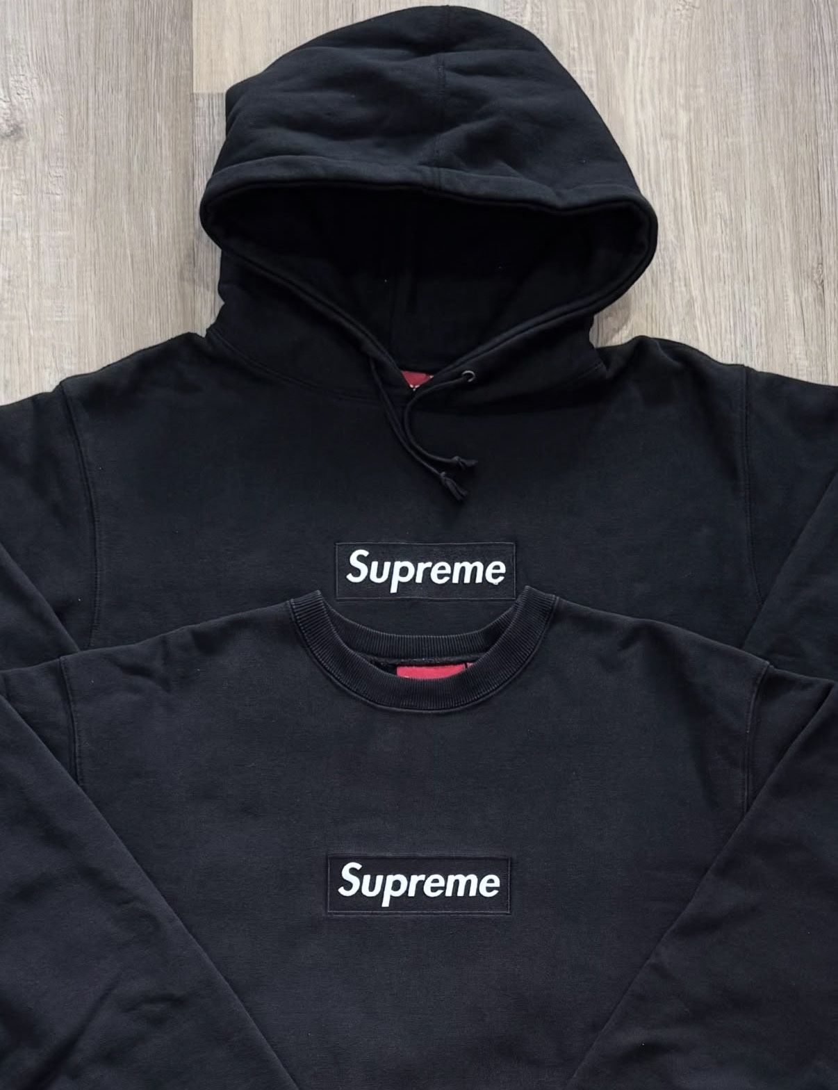 Supreme 1999 Black Box Logo Crewneck & Hoodie