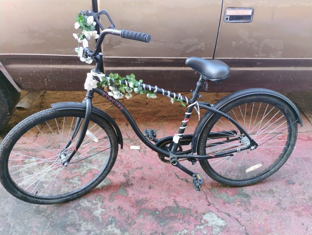 Black Beach Cruiser Bike 