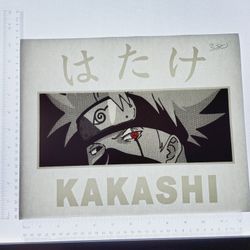 Iron On Heat Transfer  Good For T-shirts Sweaters Jackets T Shirt Design Size Is About 10x10 Kakashi #380