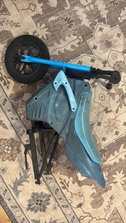 Dirt bike frame with plastic