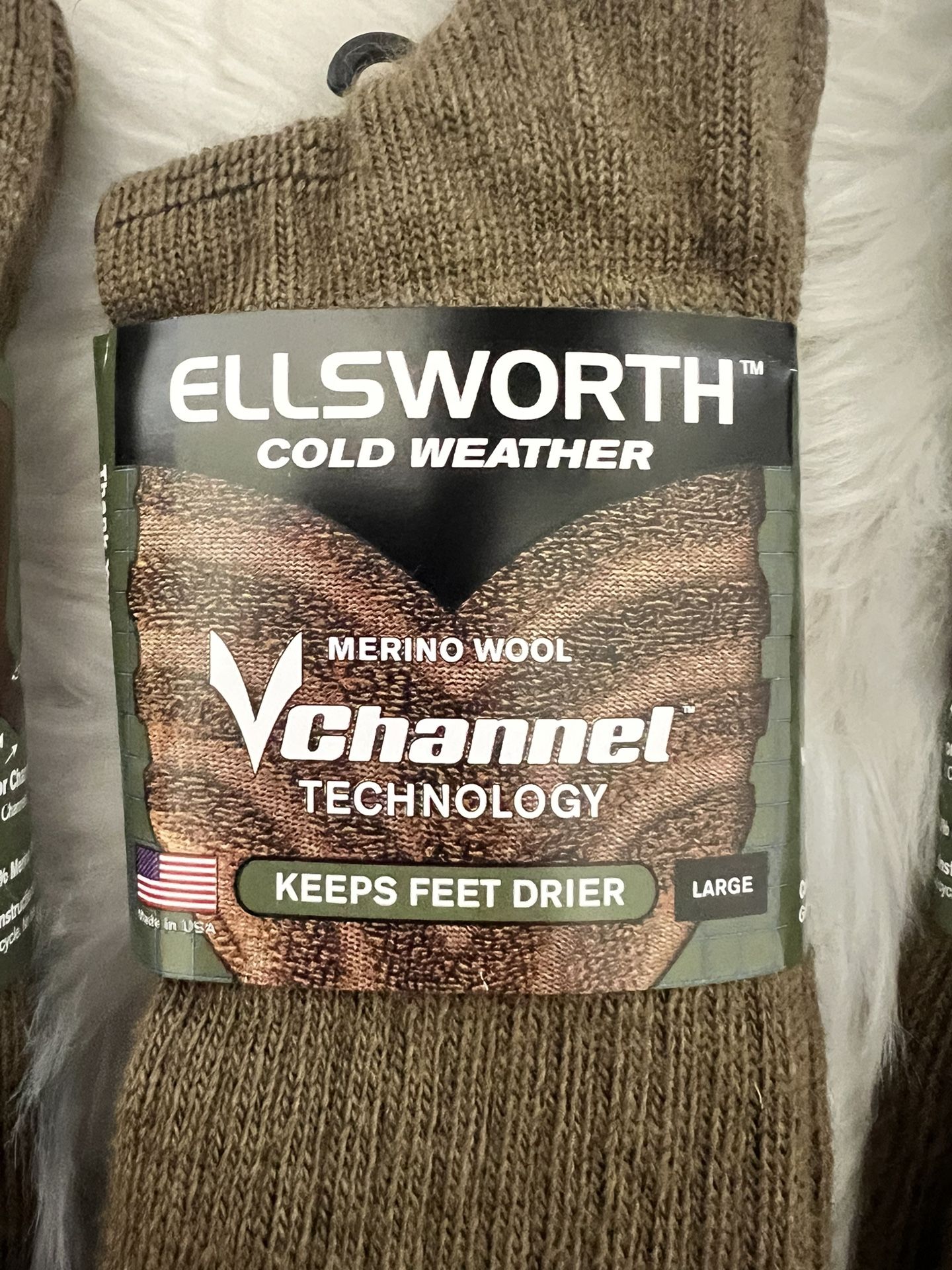 NEW Ellsworth cold weather Merino Wool Boot Sock (set of 3)