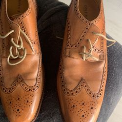 Cole Haan Wing Tip Brown Mens 12 