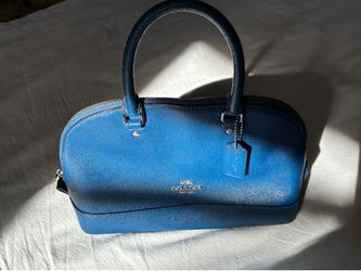 Ocean Blue Coach Handbag