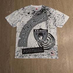 Size Large - Mitchell And Ness Las Vegas Oakland LA Raiders Sublimated Shirt - NFL Football New Era Nike Sports Vintage 