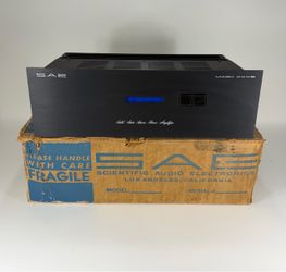 SAE XXXIB (31B) Solid-State Stereo Power Amplifier - Partially Working / AS-IS