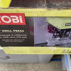 RYOBI 10 in. Drill Press with EXACTLINE Laser Alignment System 