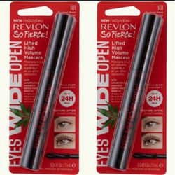 2 Pieces Of Revlon So Fierce Eyed Wide Open , 101 Blackest Black, 0.24 Fl Oz