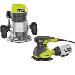 Ryobi Router and Sander Set New In Box 