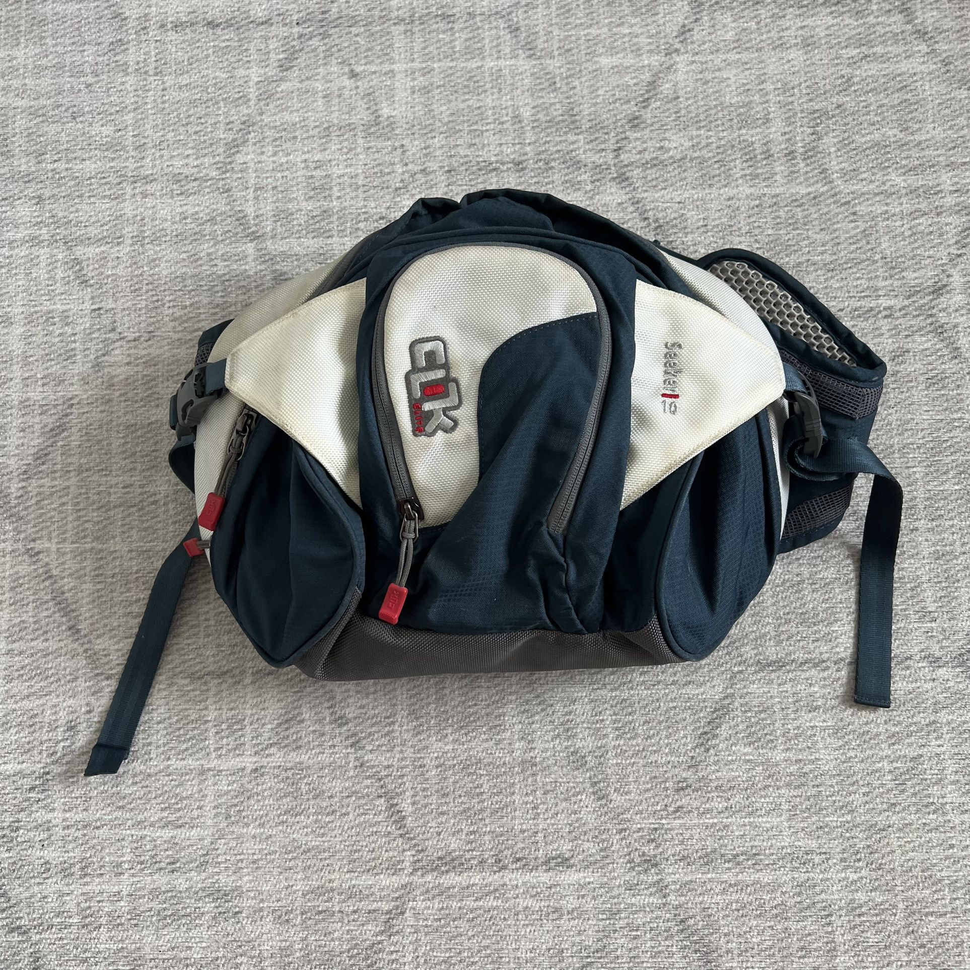 Clik Elite Seeker 10 Blue/White Camera Zip Up Waist Belt Bag