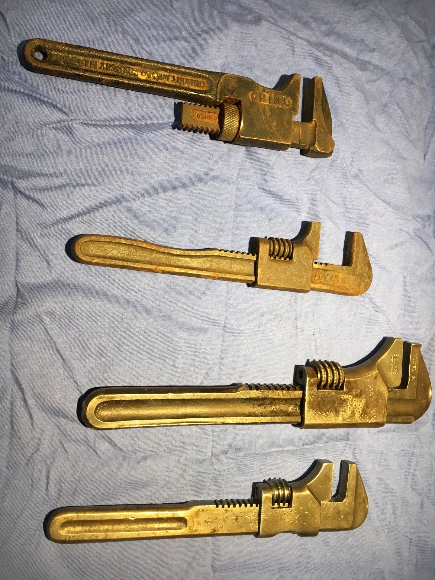 Vintage pipe wrenches