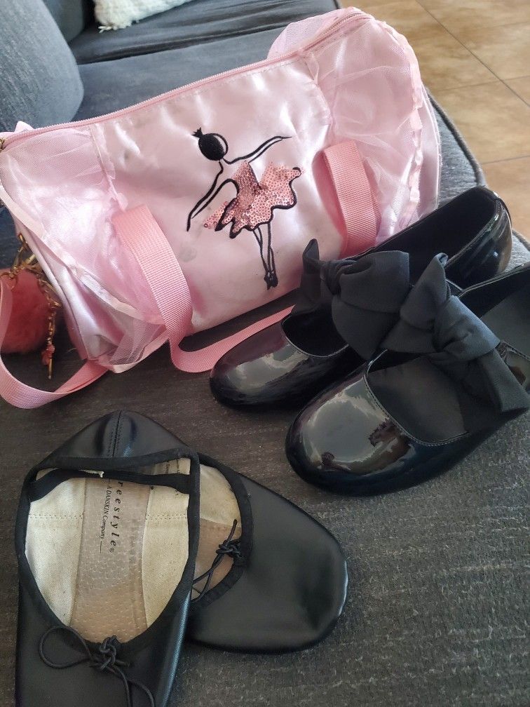 Ballet Shoes And Bag