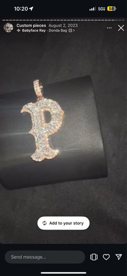 14K Gold Diamond “P” Pendant (12.6g) 💎 VS Diamonds – Two tone Rose and white Gold Custom Miami Piece