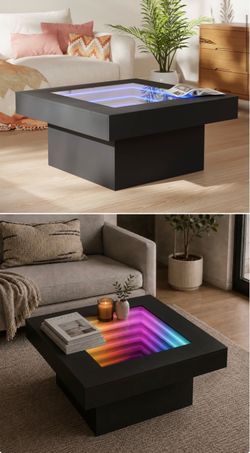 Infinity mirror light table