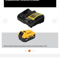 20V MAX Lithium-Ion 5.0 Ah Battery and Charger