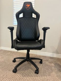 Luxury gaming chair with breathable premium pvc leather & body-embracing high back design