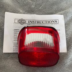 Harley-Davidson Layback LED Tail Lamp, Red Lens, Fits XL Models