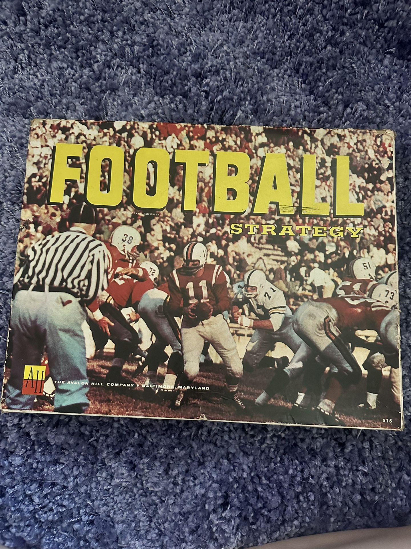 Vintage 1960s Football Strategy Board Game