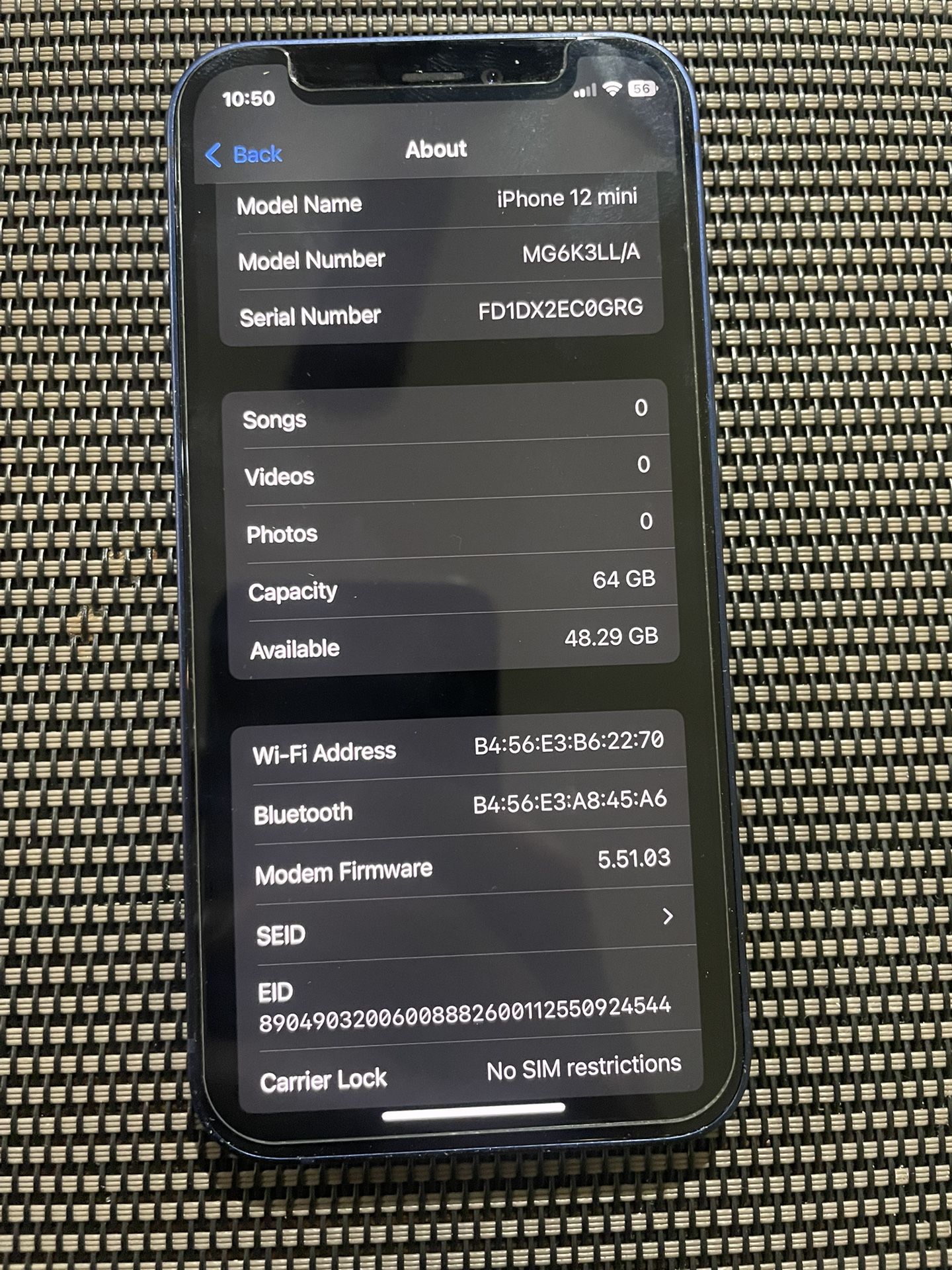 iPhone 12 Mini 64GB UNLOCKED