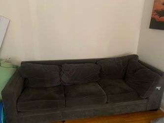 Gray Fabric 3-Seat Sofa Set