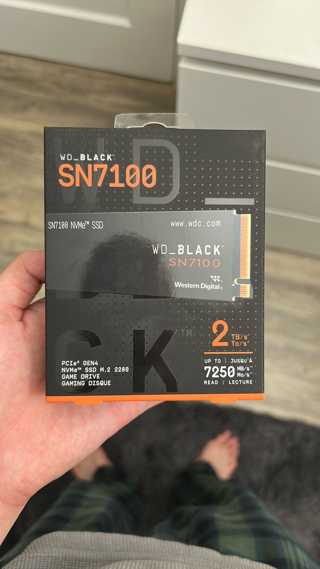 WD_BLACK 2TB SN7100 NVMe Internal Gaming SSD Solid State Drive - Gen4 PCIe, M.2 2280, Up to 7,250 MB/s - WDS200T4X0E [New Version]