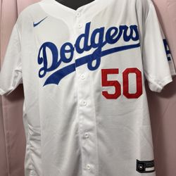 Mookie Betts #50 Men's Los Angeles Dodgers Nike White Jersey